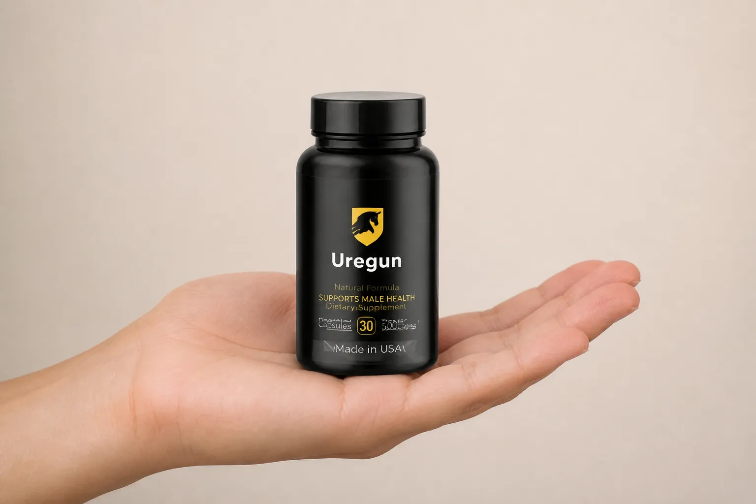 Urogun — Verpackung in der Hand
