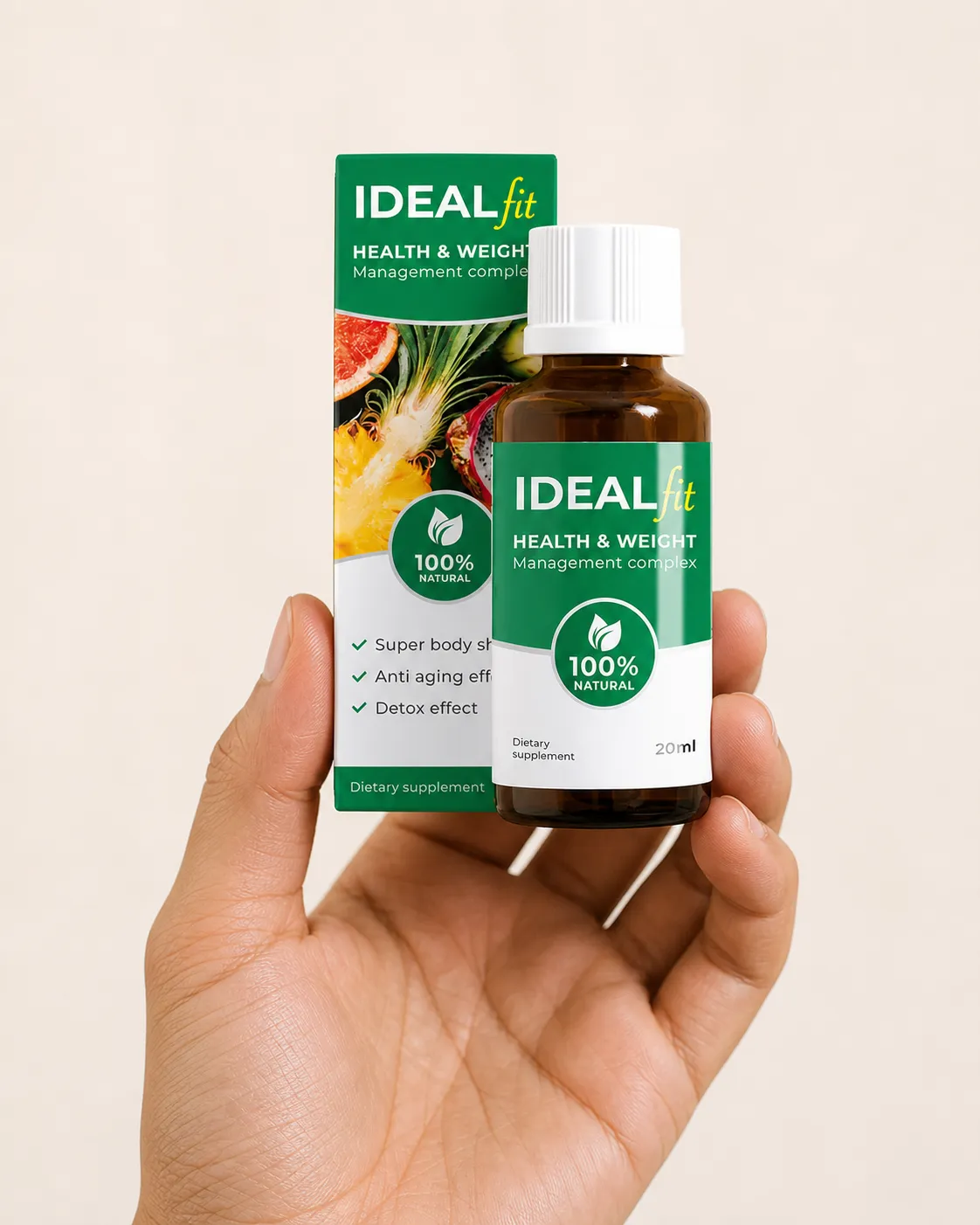 IdealFit — Verpackung in der Hand