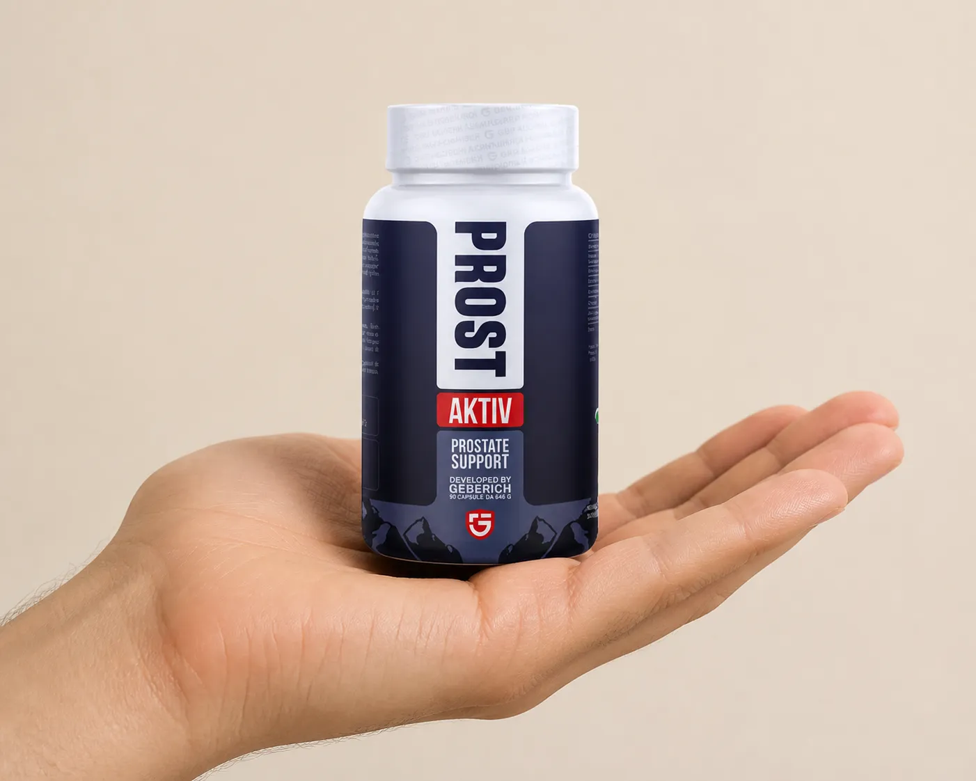 ProstAktiv — Verpackung in der Hand