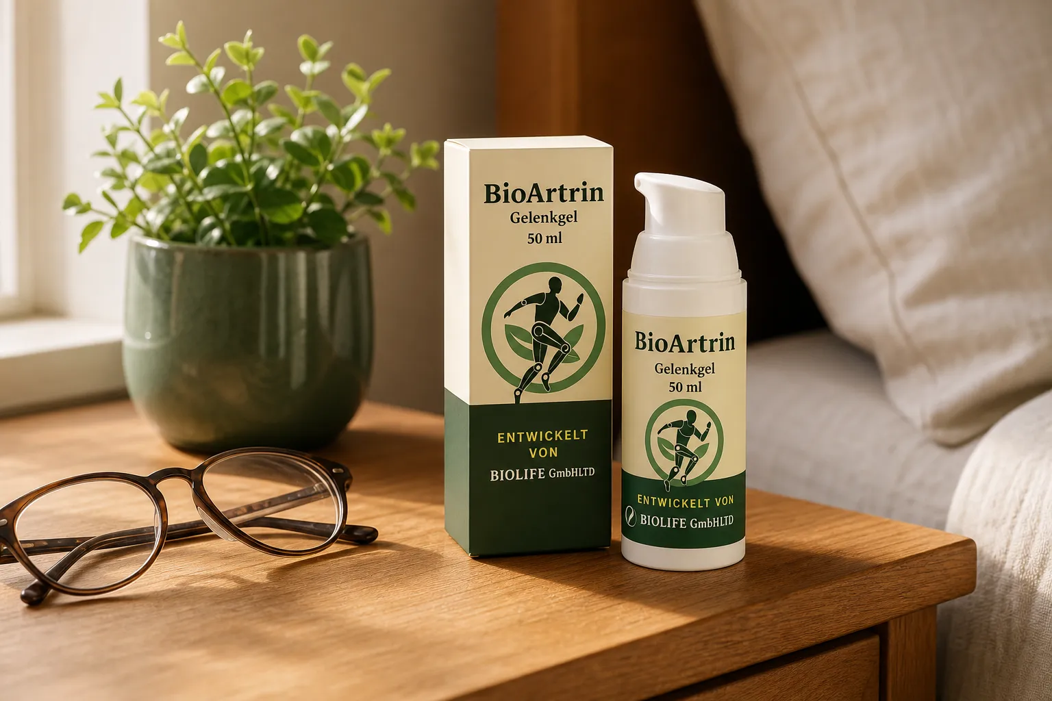 BioArtrin — Verpackung im Alltag