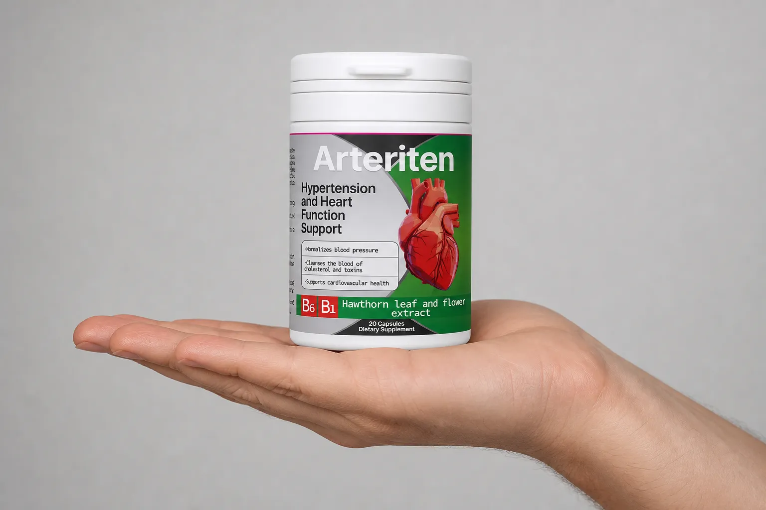 Arteriten — Verpackung in der Hand