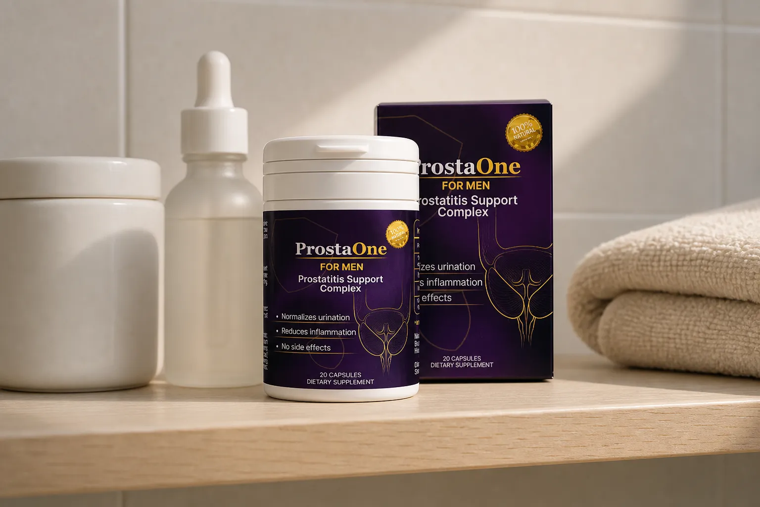 ProstaOne — Verpackung im Alltag