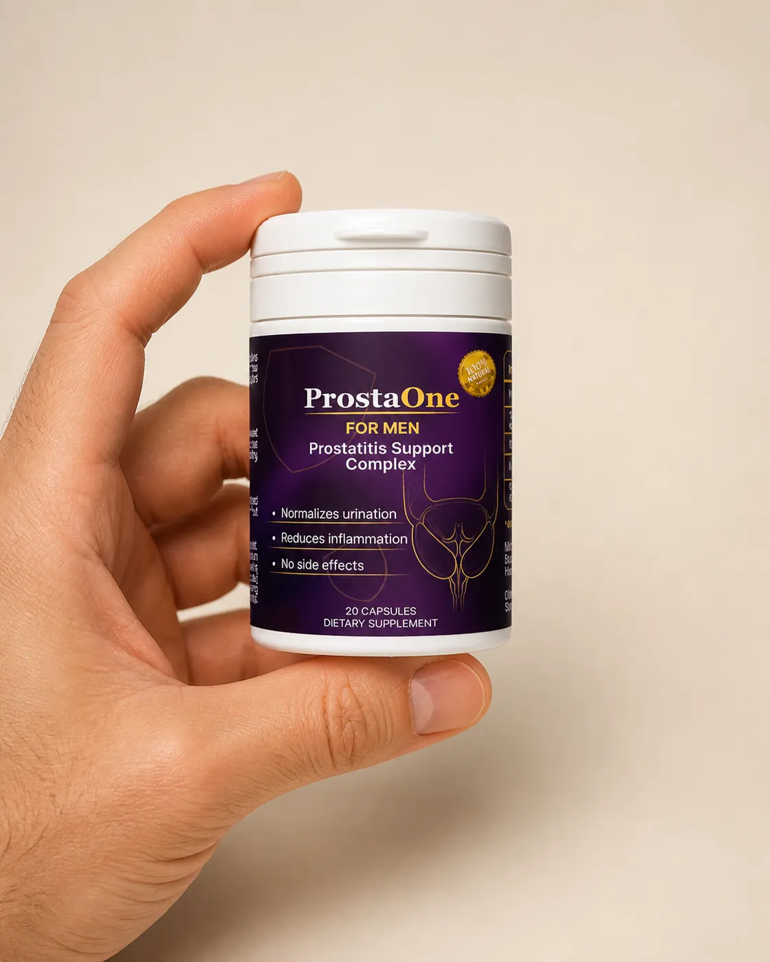 ProstaOne — Verpackung in der Hand