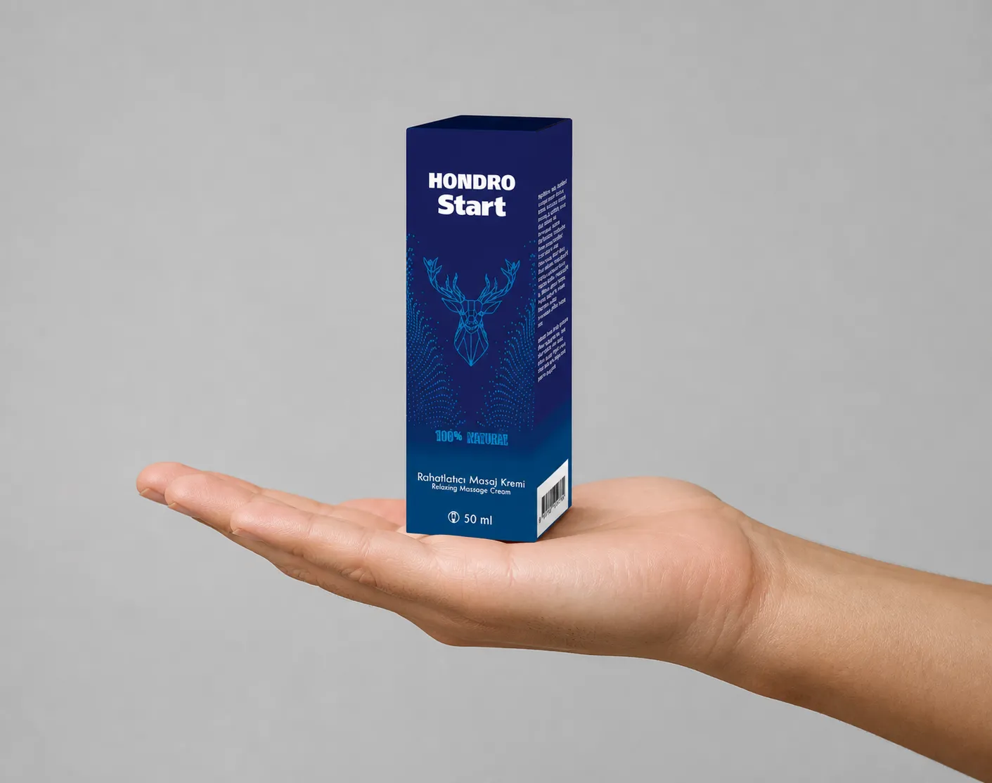 Chondrostart — Verpackung in der Hand