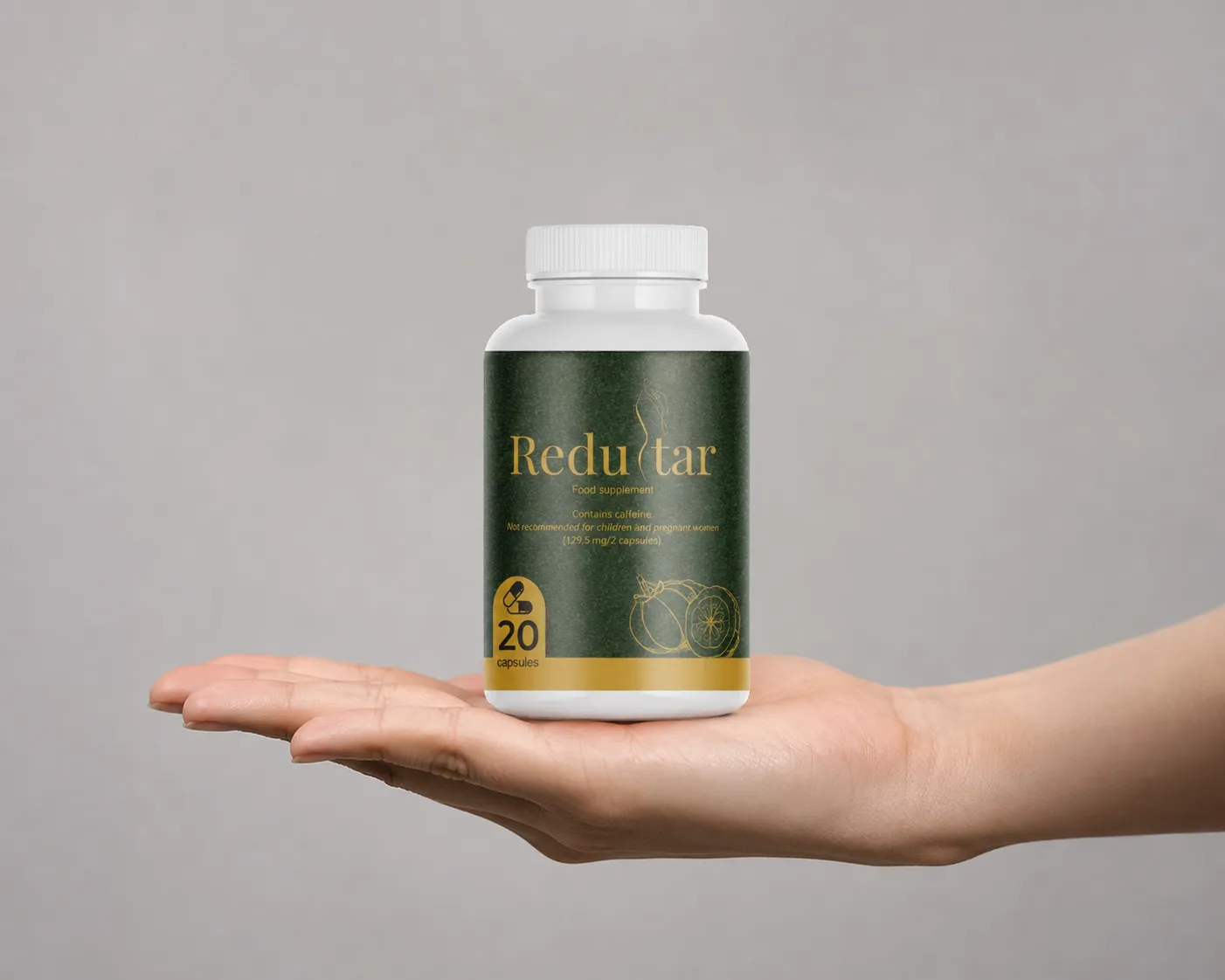Redustar — Verpackung in der Hand