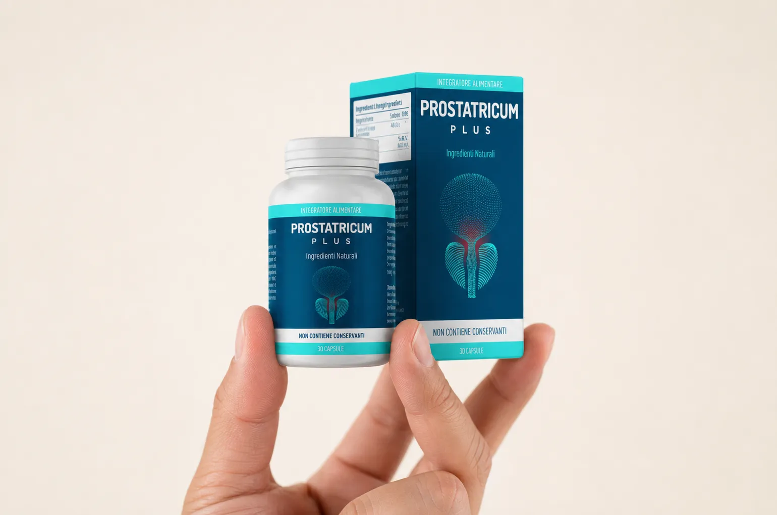 Prostatricum PLUS — Verpackung in der Hand