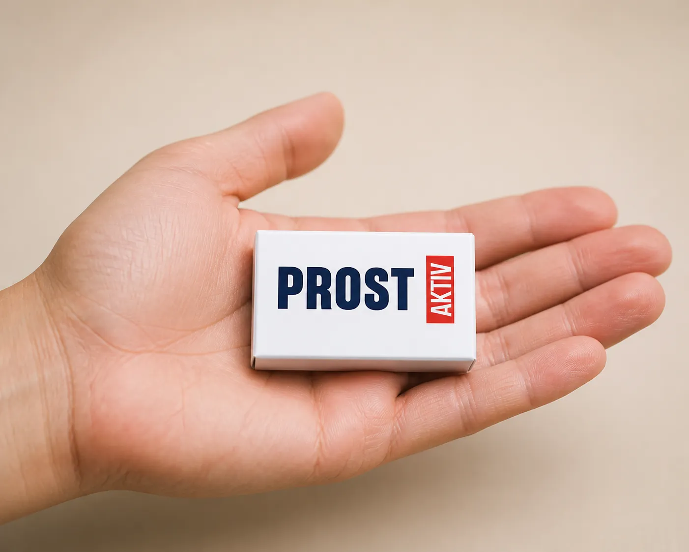ProstaAktiv — Verpackung in der Hand