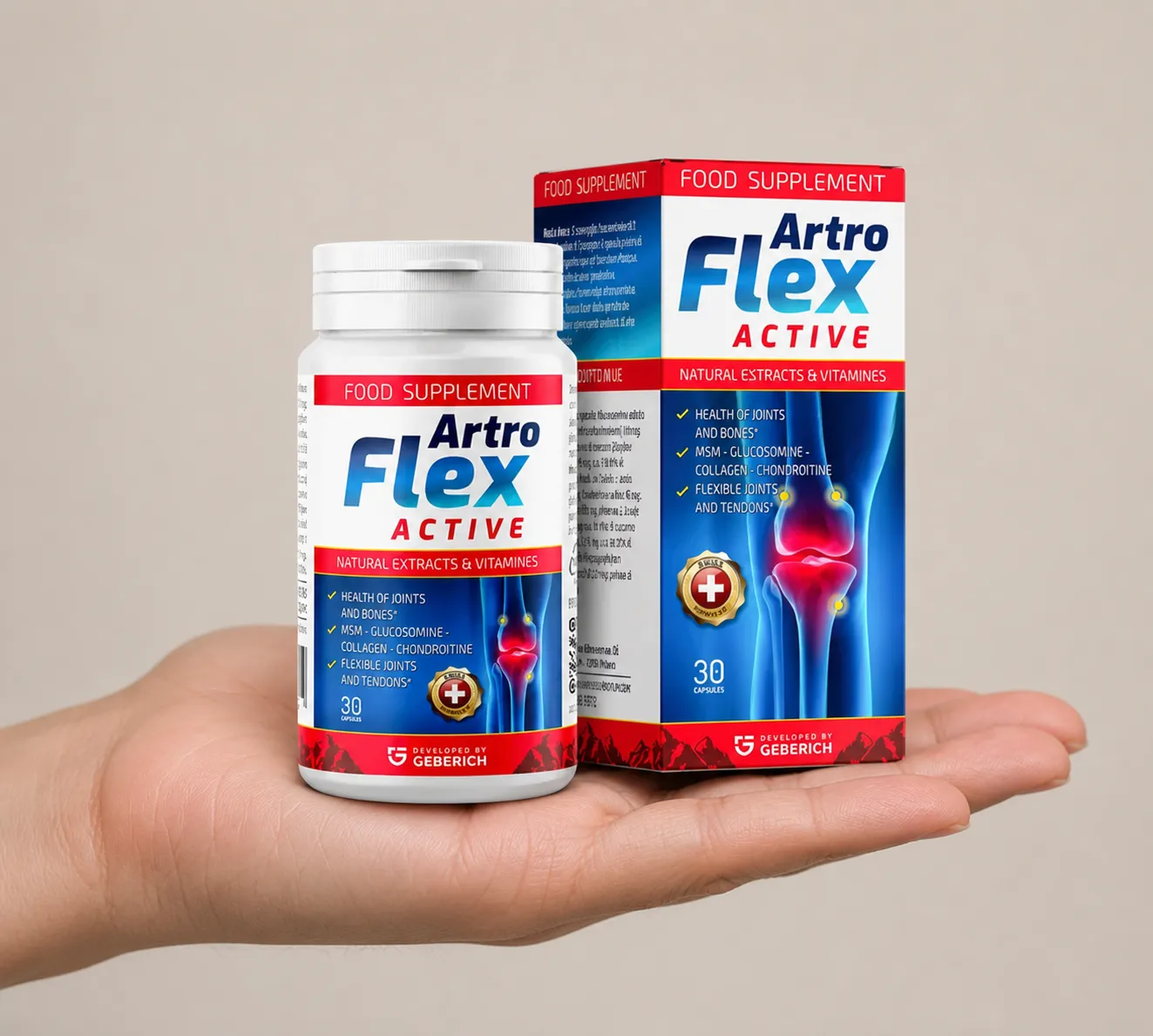 Artroflex Active — Verpackung in der Hand