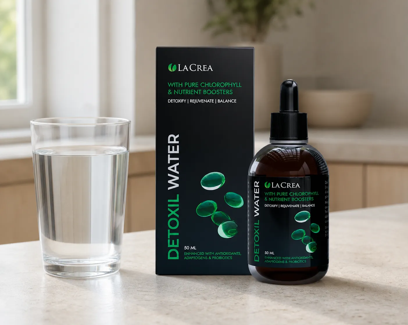 Detoxil Water Parasites — Verpackung im Alltag