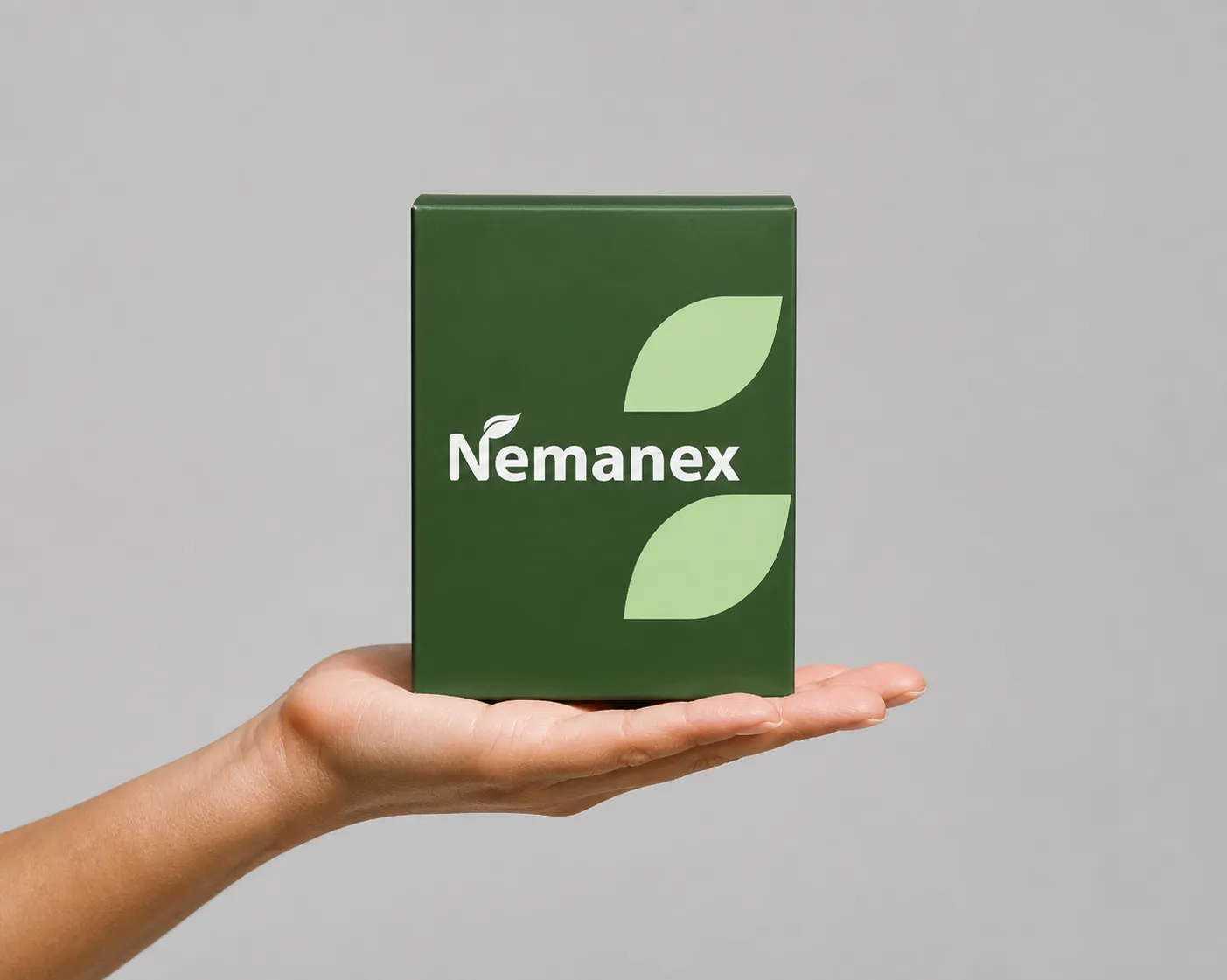 NEMANEX EU — Verpackung in der Hand