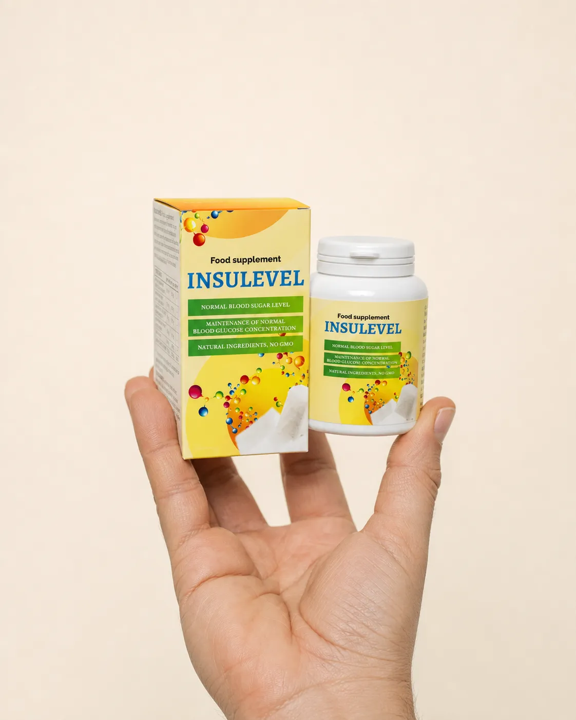 INSULEVEL EU — Verpackung in der Hand
