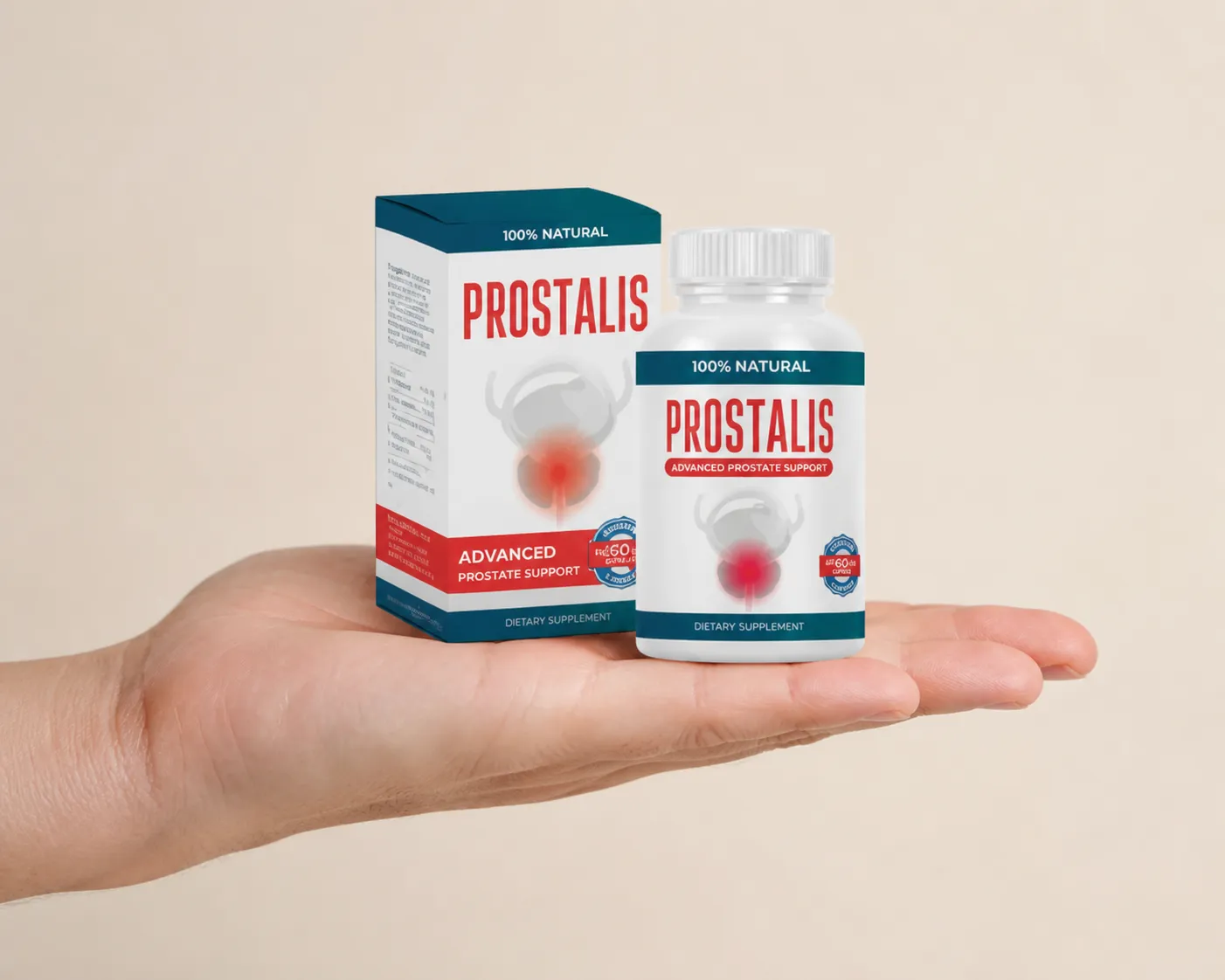 Prostalis — Verpackung in der Hand