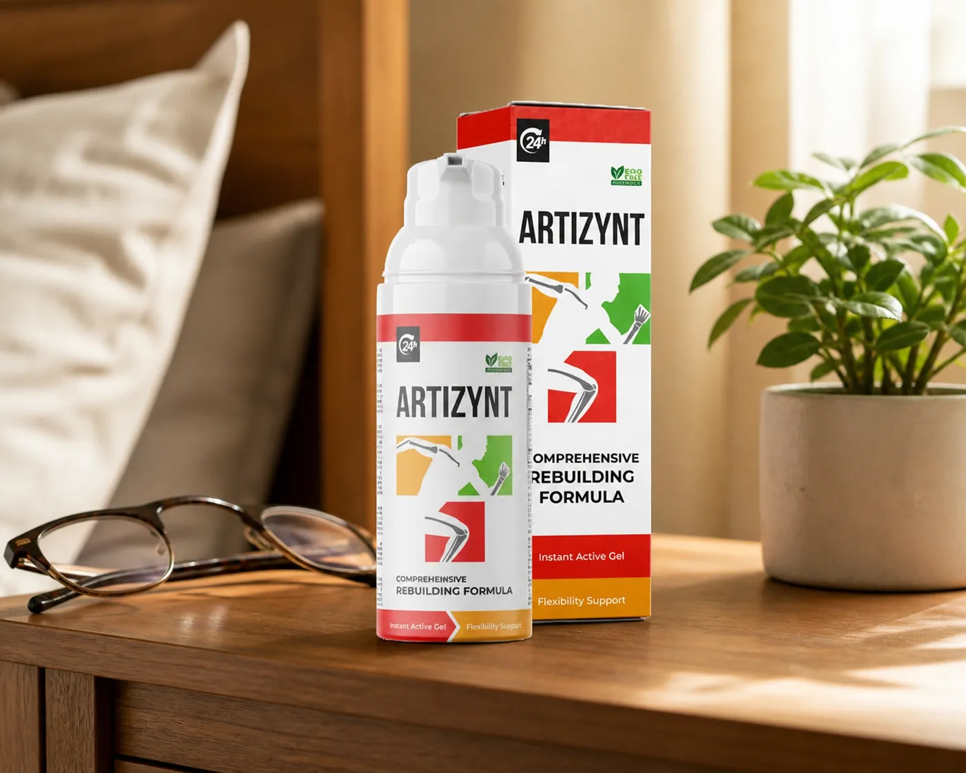 ArtiZynt Gel — Verpackung im Alltag