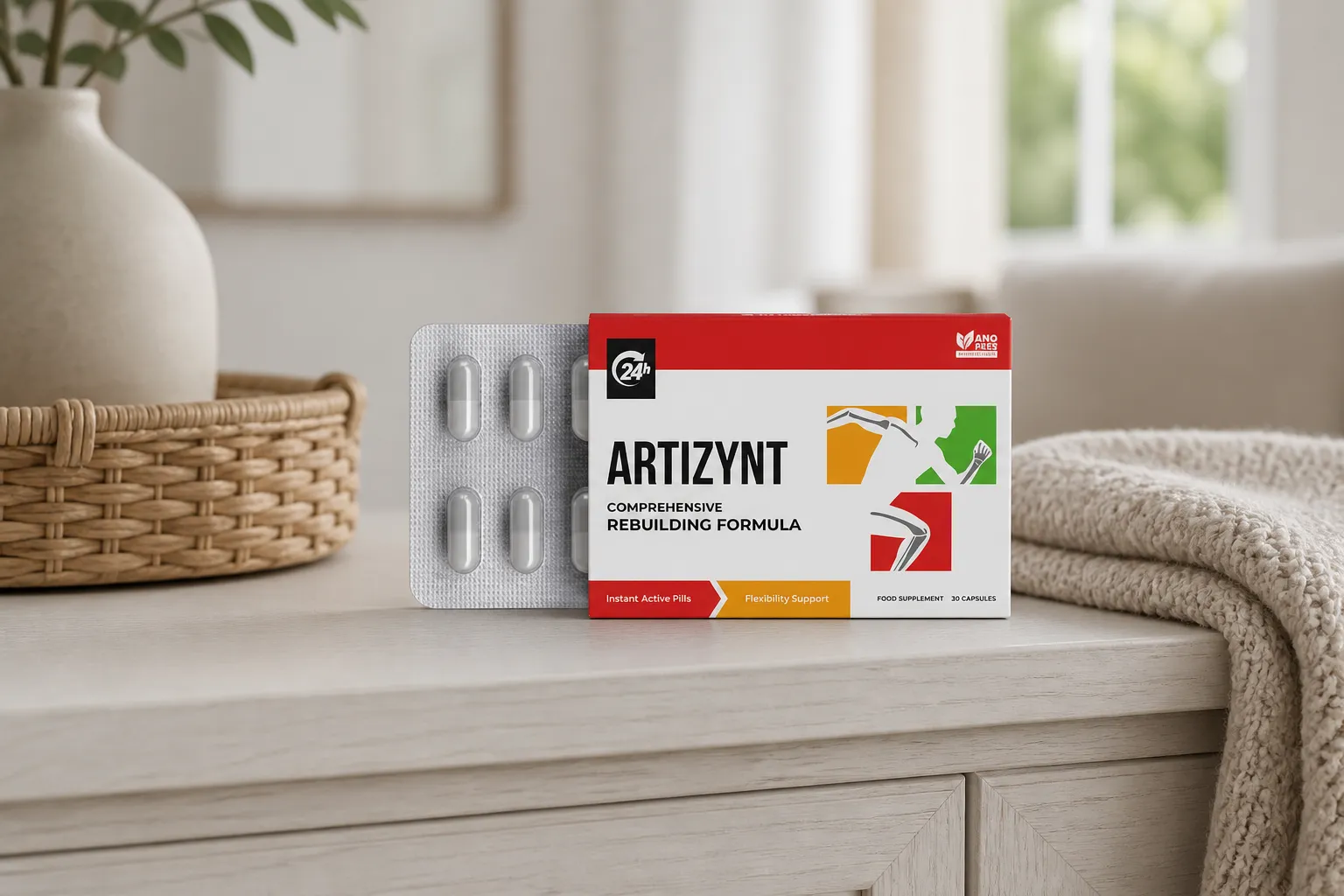 ArtiZynt Capsules — Verpackung im Alltag