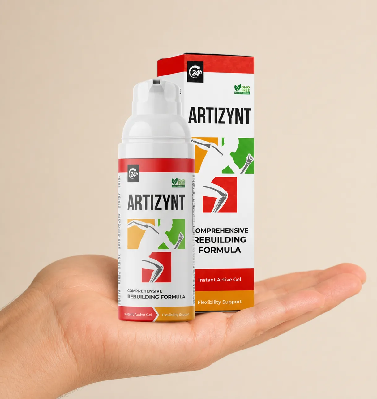 ArtiZynt Gel Full price + — Verpackung in der Hand