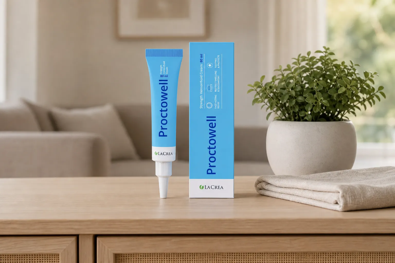 Proctowell — Verpackung im Alltag