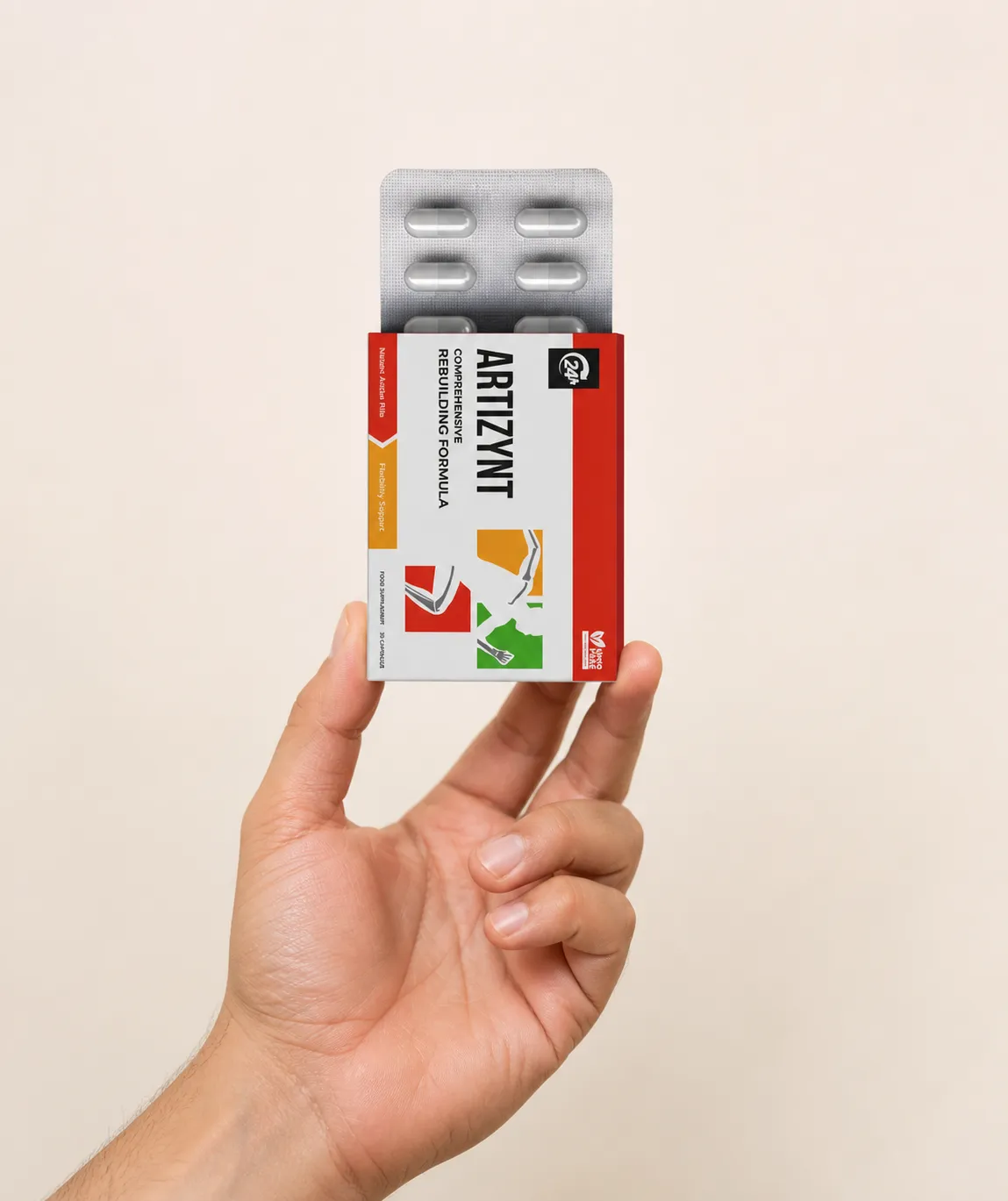 ArtiZynt Capsules Full price + — Verpackung in der Hand