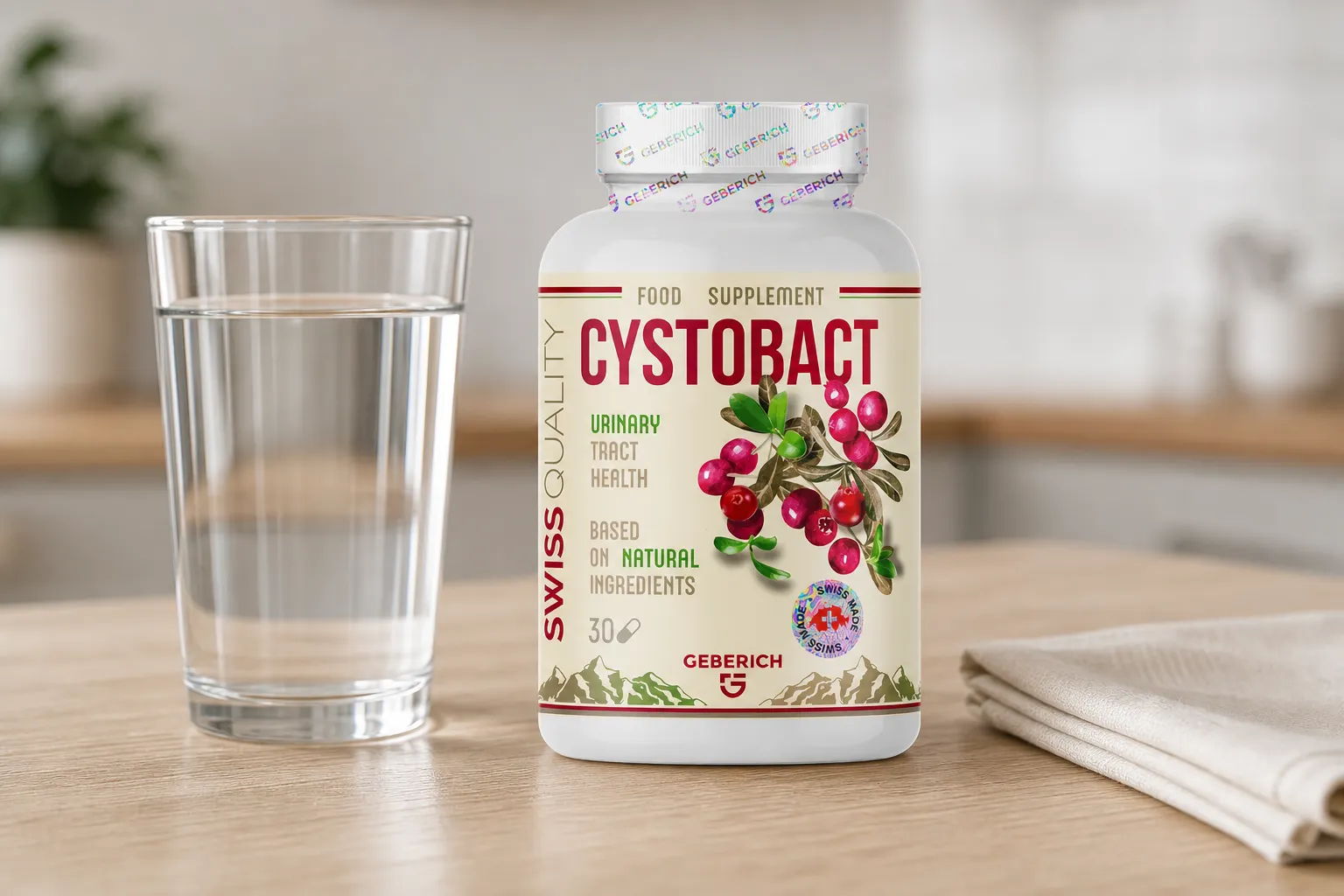 CYSTOBACT — Verpackung im Alltag