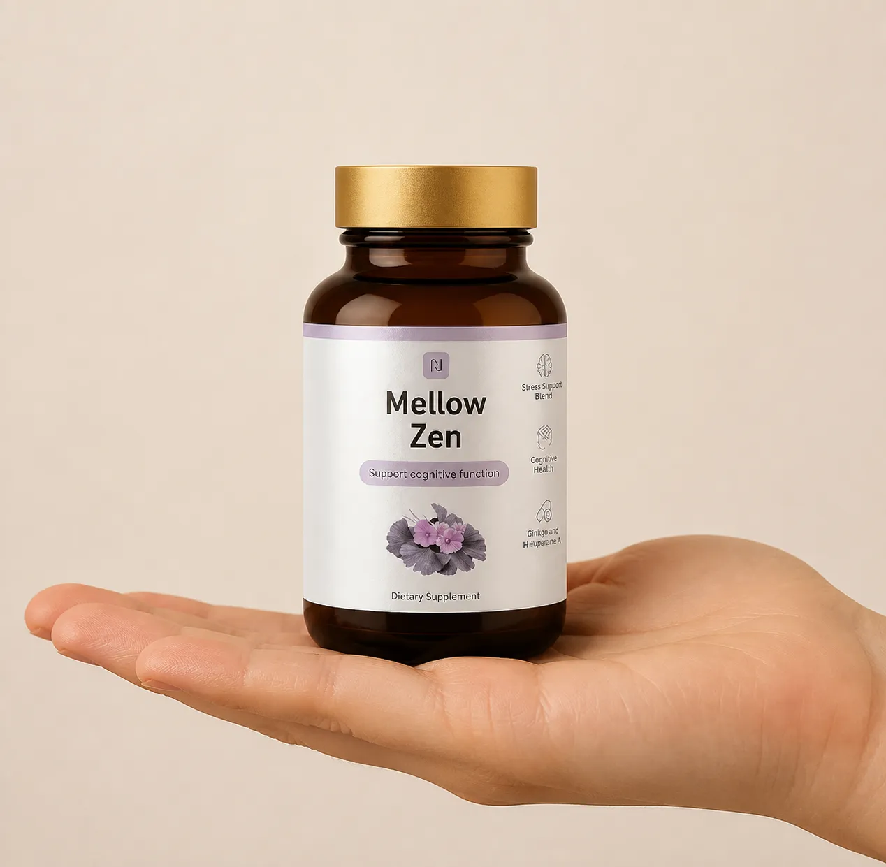 Mellow Zen — Verpackung in der Hand