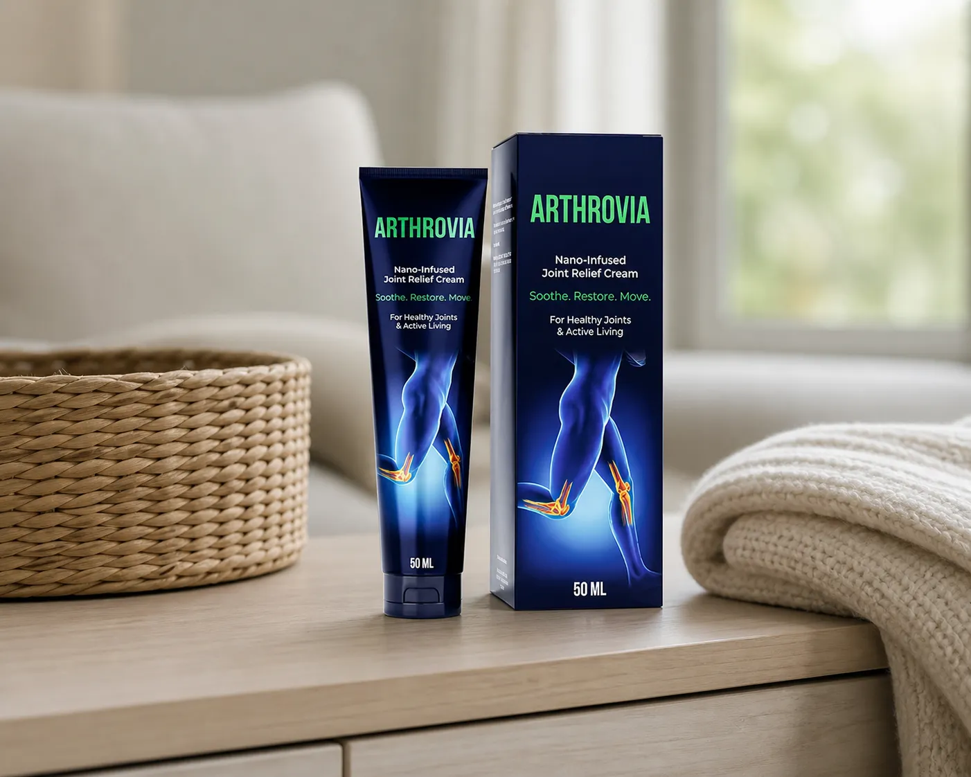 Arthrovia — Verpackung im Alltag