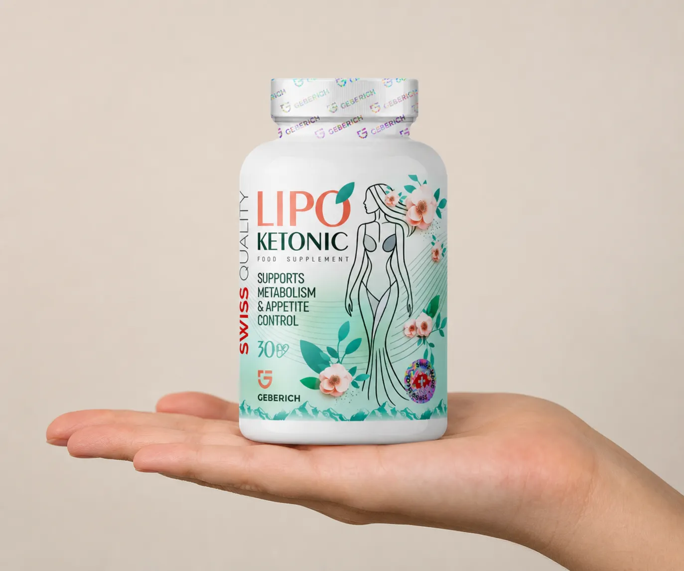 LIPOKETONIC — Verpackung in der Hand
