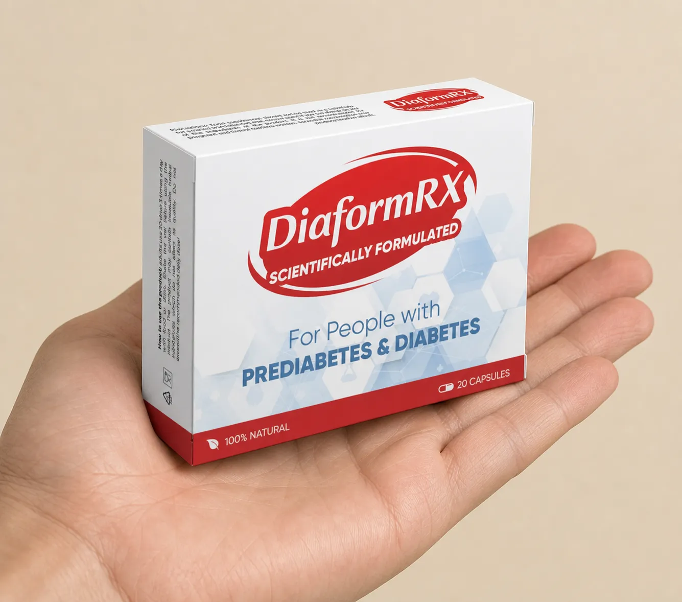 DiaformRX Full price + — Verpackung in der Hand