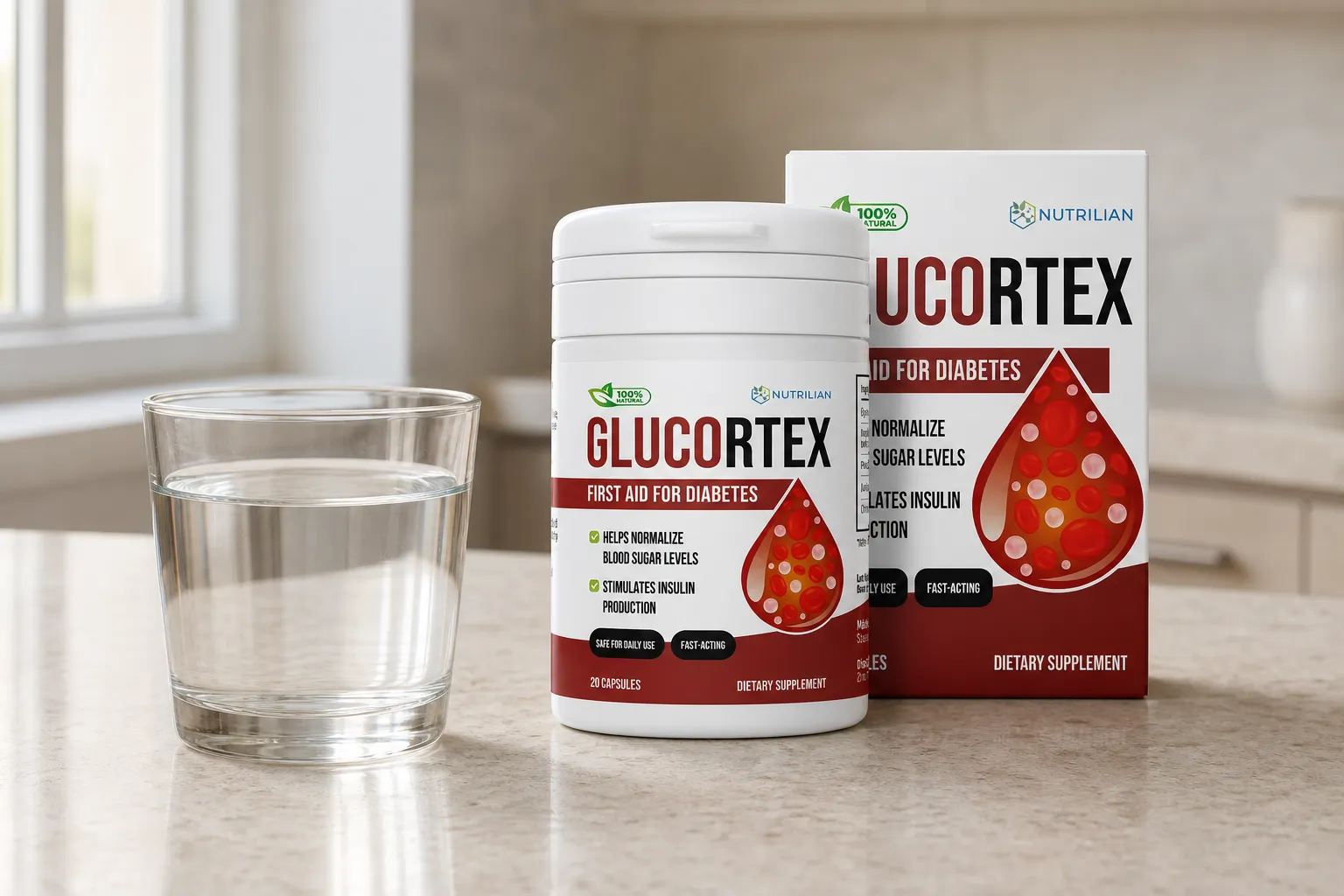 Glucortex — Verpackung im Alltag