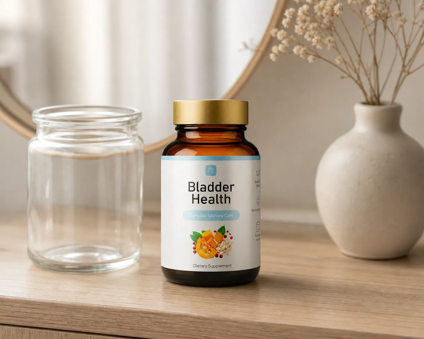 Bladder Health — Verpackung im Alltag