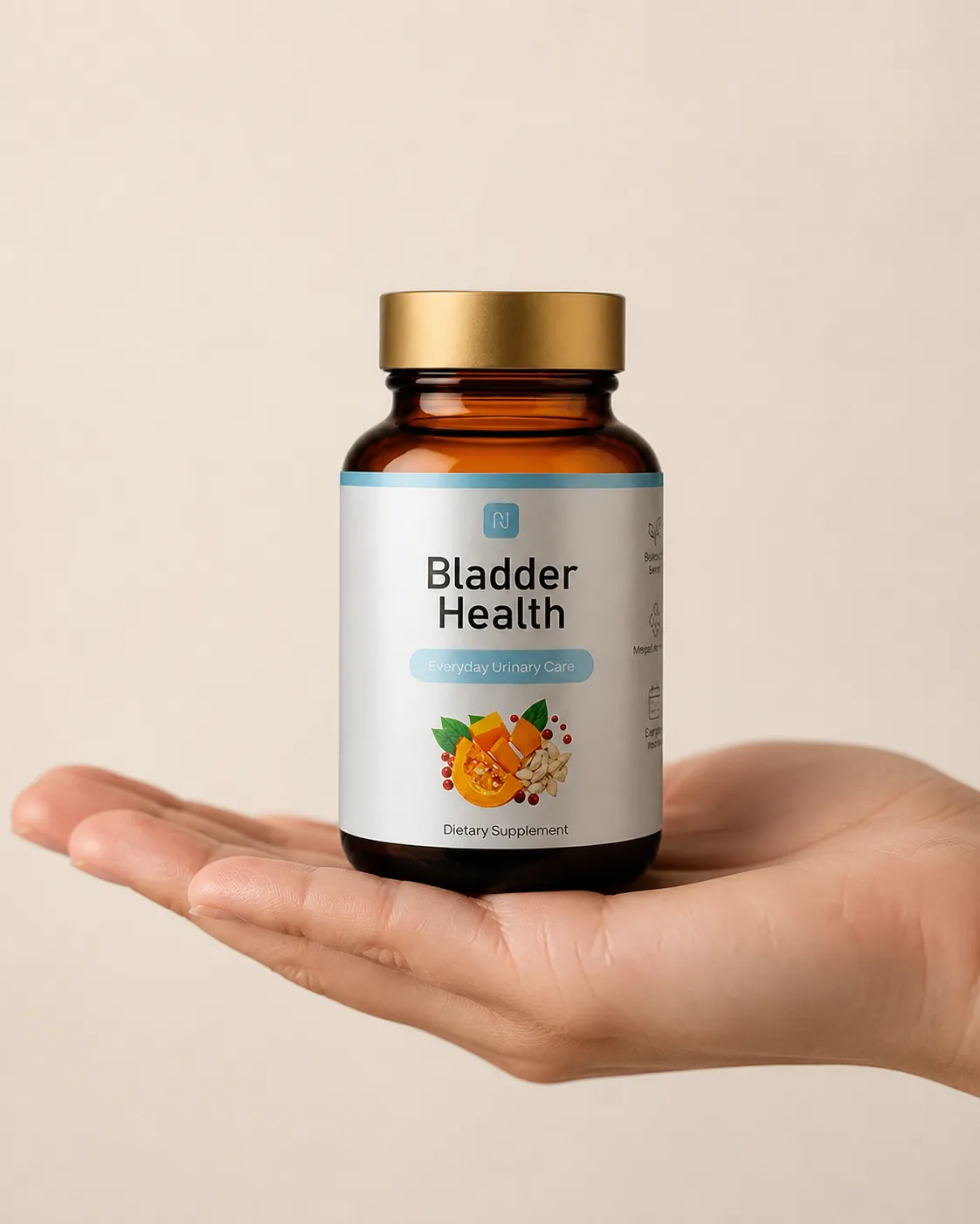 Bladder Health — Verpackung in der Hand