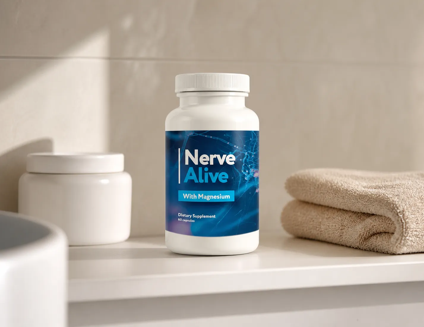 NerveAlive — Verpackung im Alltag