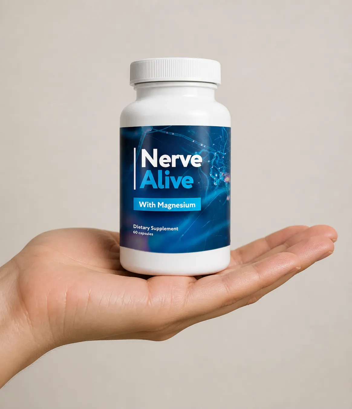 NerveAlive — Verpackung in der Hand