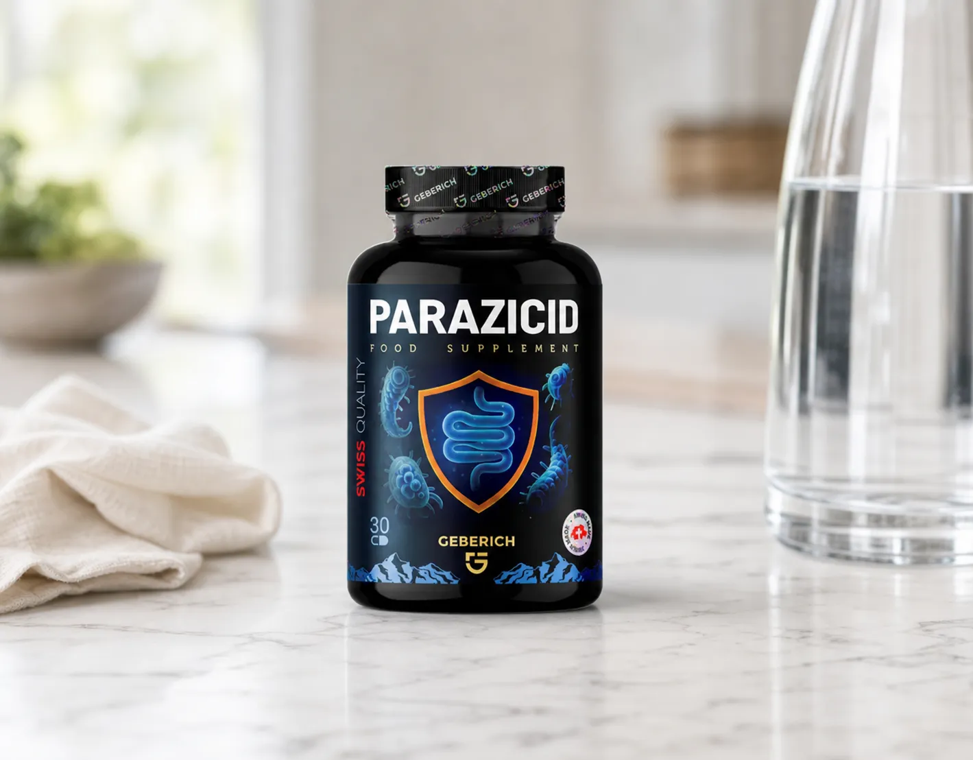 Parazicid — Verpackung im Alltag