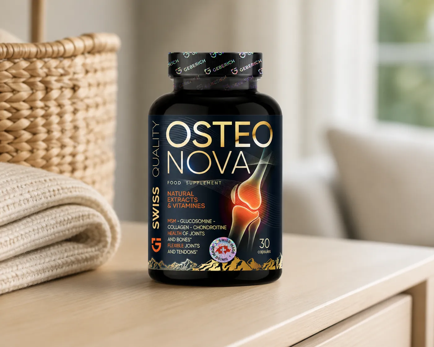 OsteoNova — Verpackung im Alltag