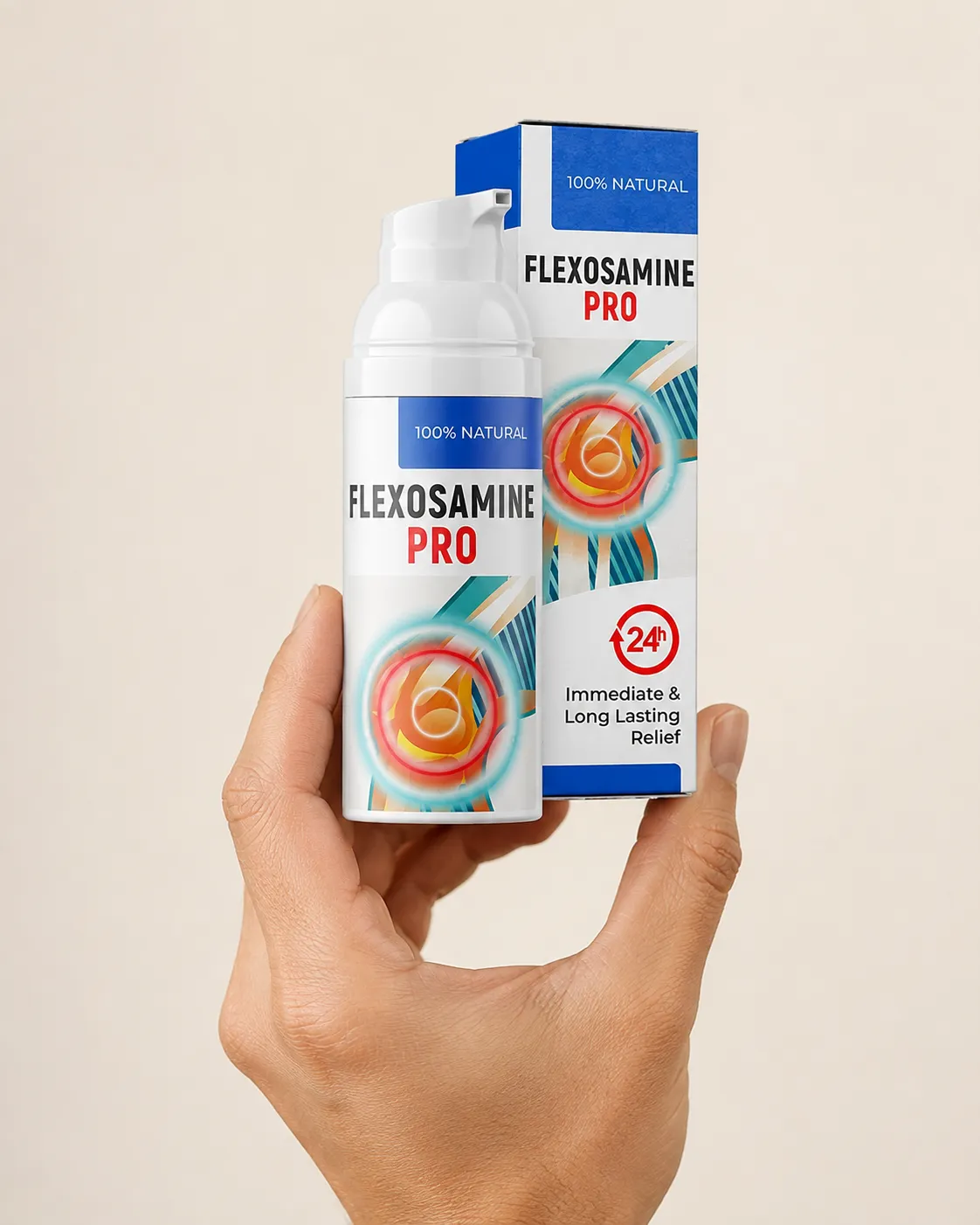 Flexosamine PRO — Verpackung in der Hand