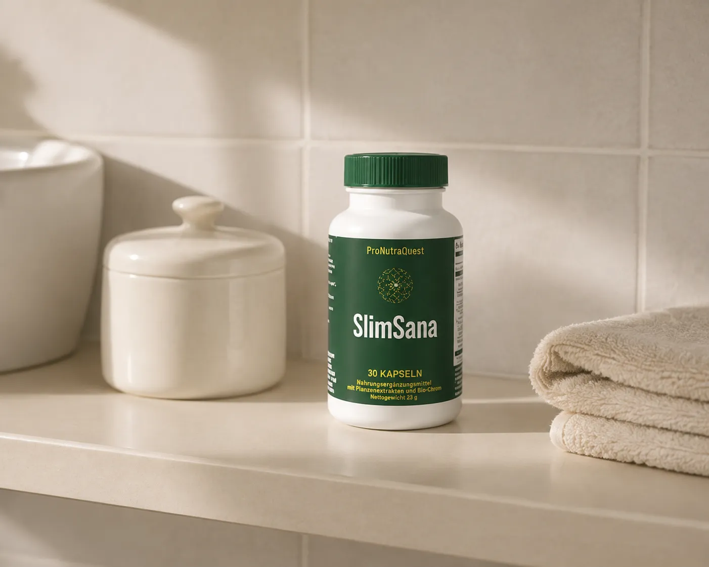SlimSana — Verpackung im Alltag