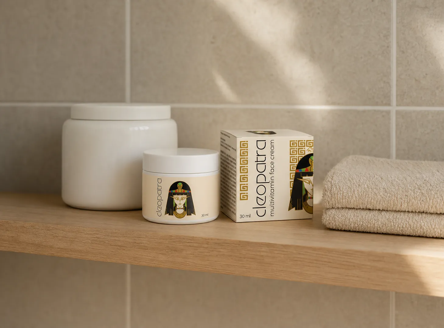 Cleopatra cream lp — Verpackung im Alltag