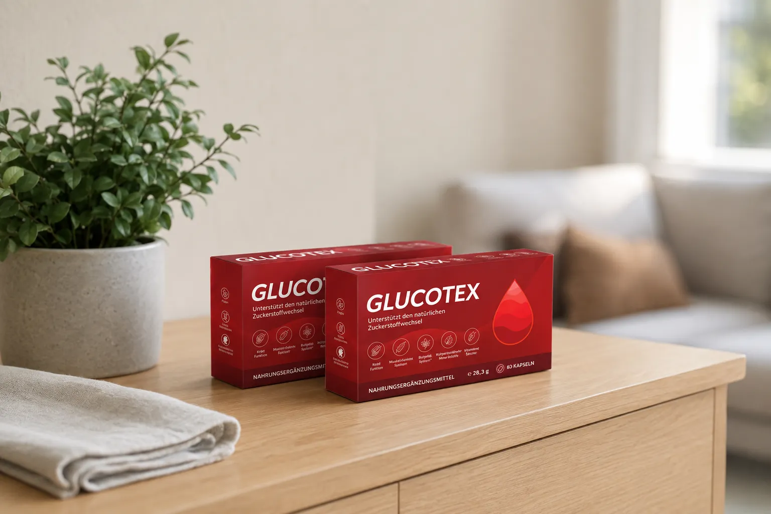 GLUCOTEX — Verpackung im Alltag