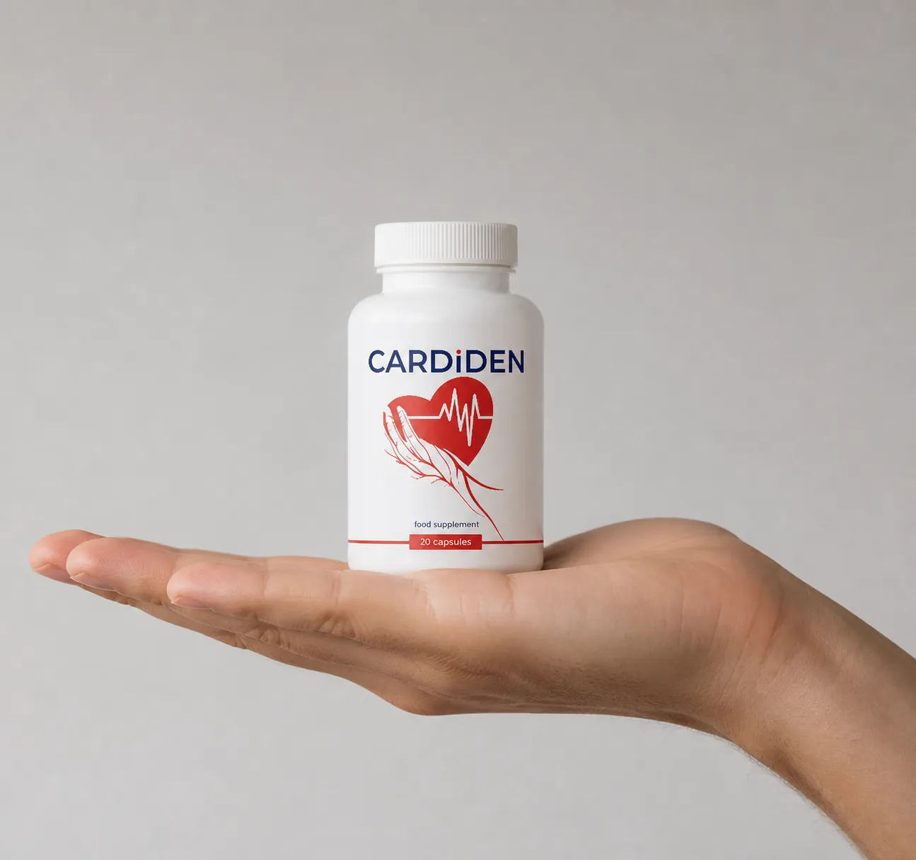Cardiden — Verpackung in der Hand