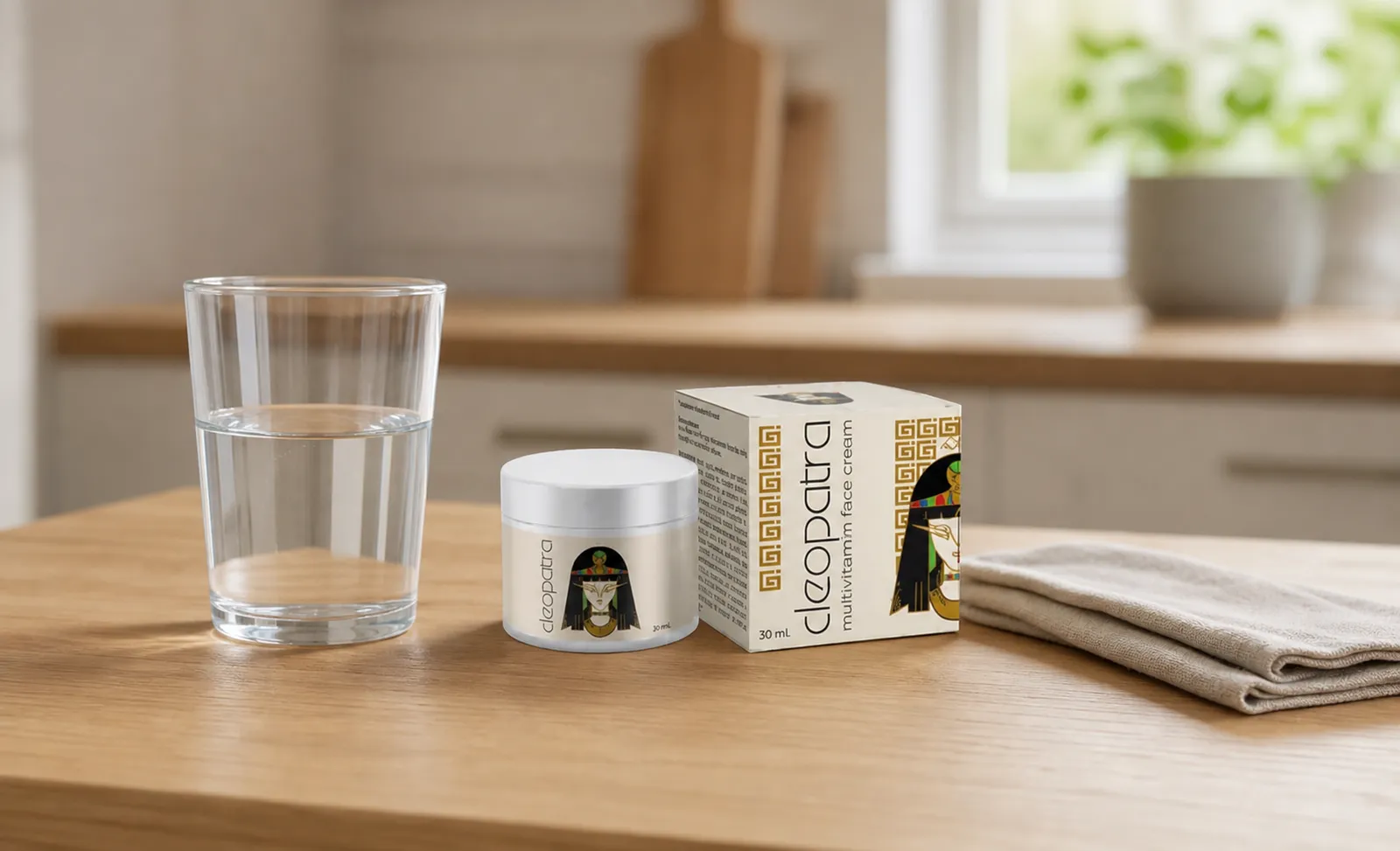 Cleopatra cream — Verpackung im Alltag