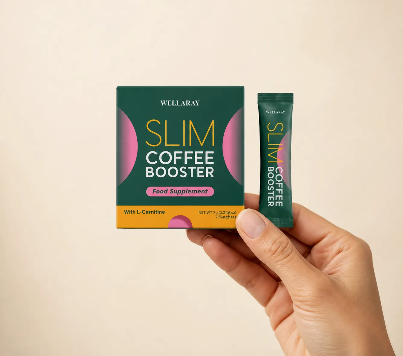 Wellaray — Verpackung in der Hand