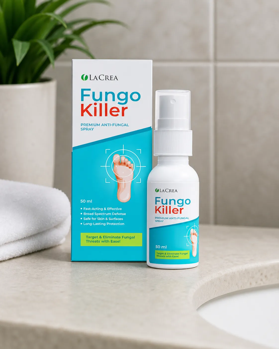 Fungokiller — Verpackung im Alltag