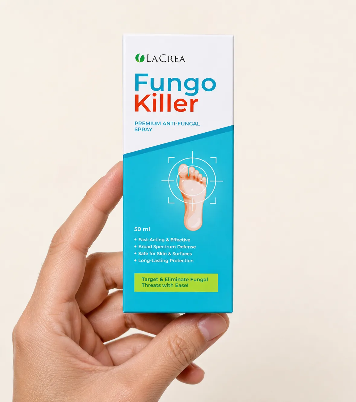 Fungokiller — Verpackung in der Hand