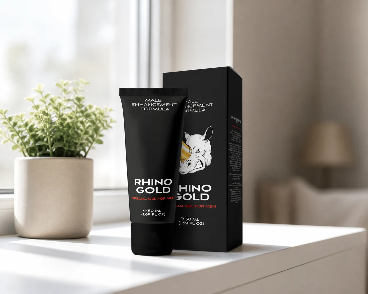 Rhino Gold Gel — Verpackung im Alltag