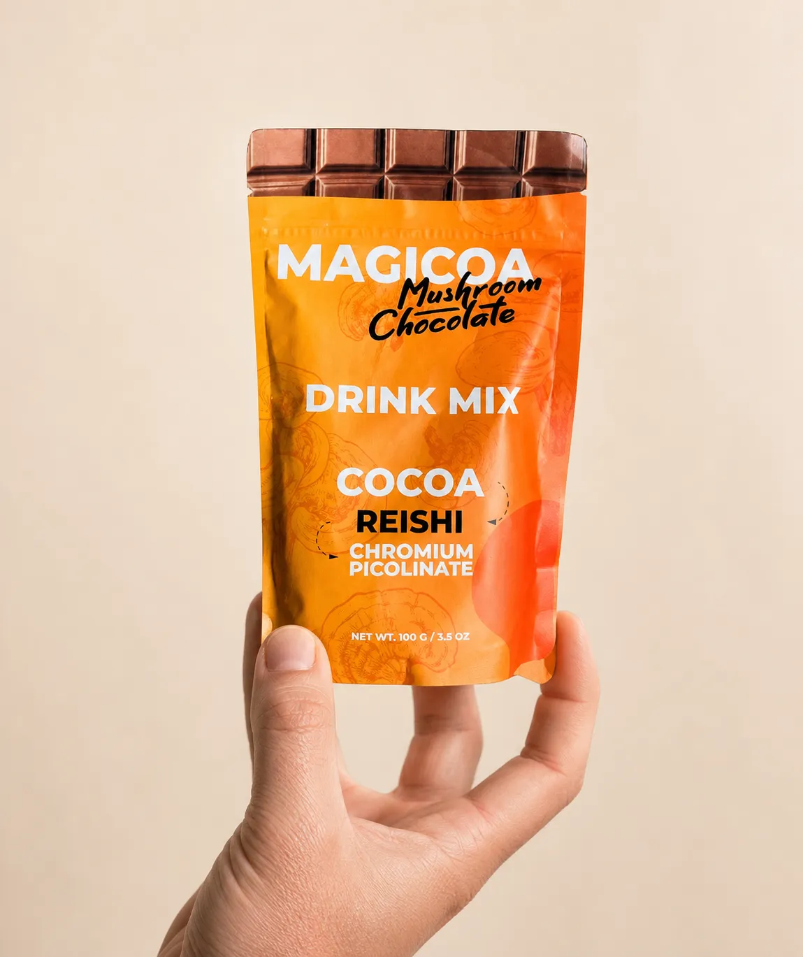 Magicoa — Verpackung in der Hand