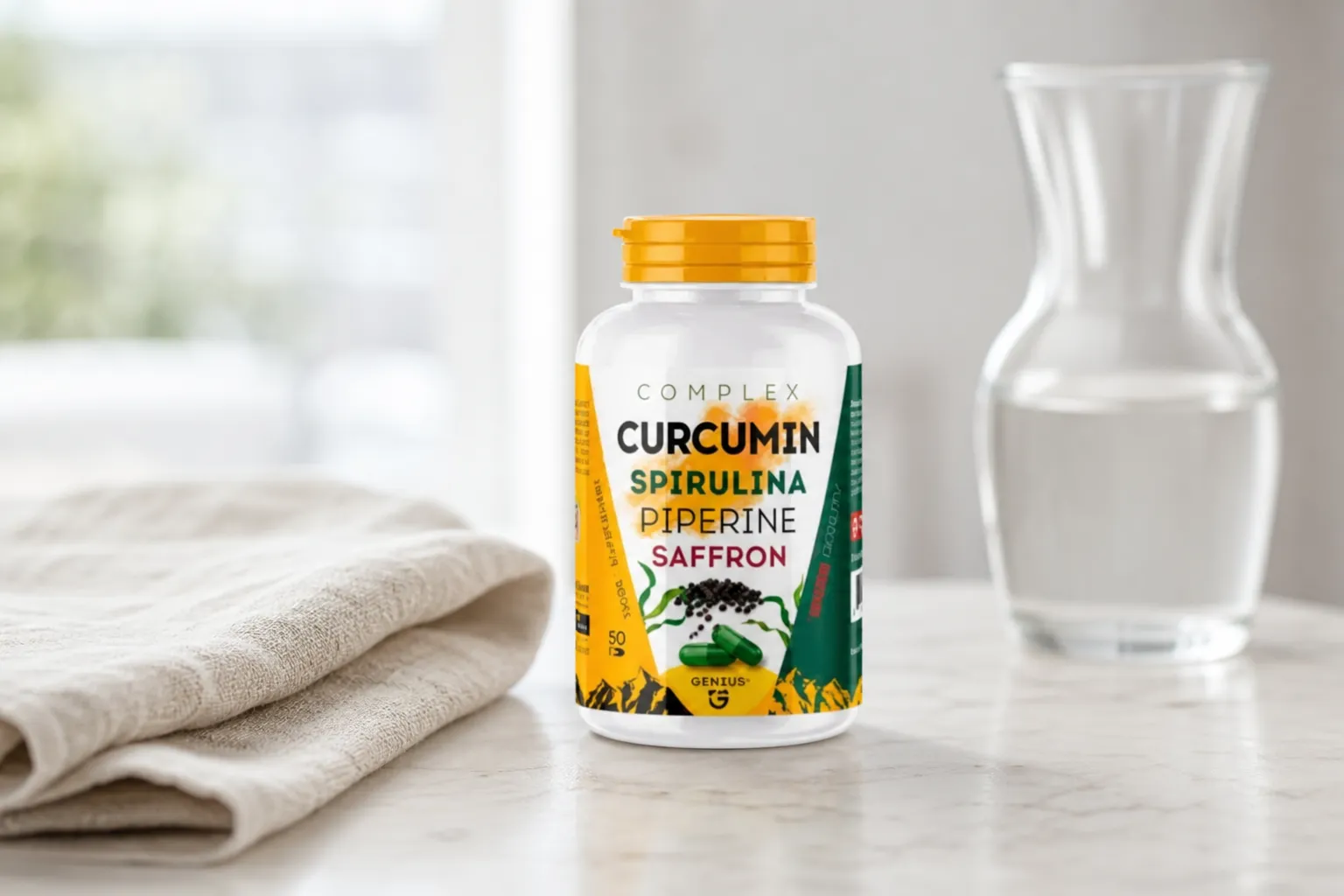 Curcuma Complex — Verpackung im Alltag