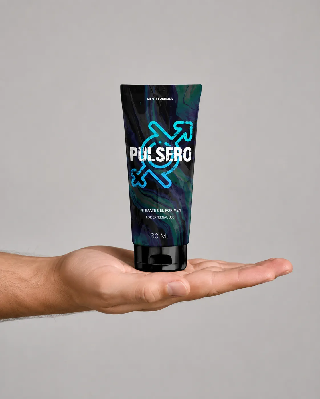 Pulsero gel — Verpackung in der Hand
