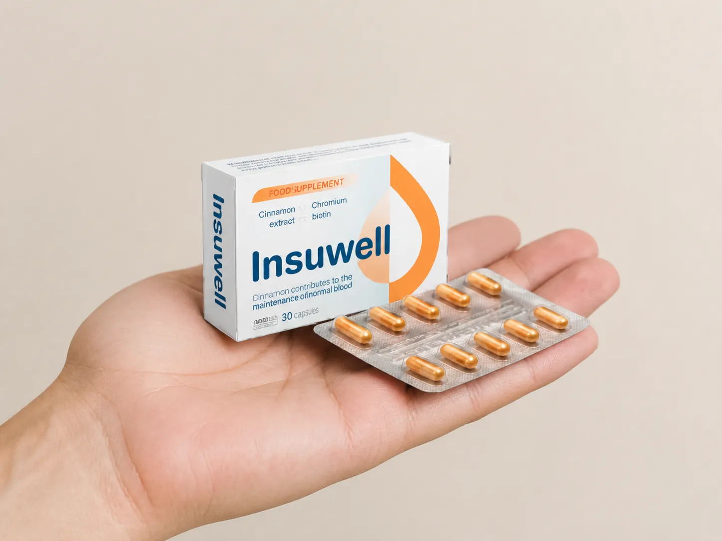 Insuwell — Verpackung in der Hand