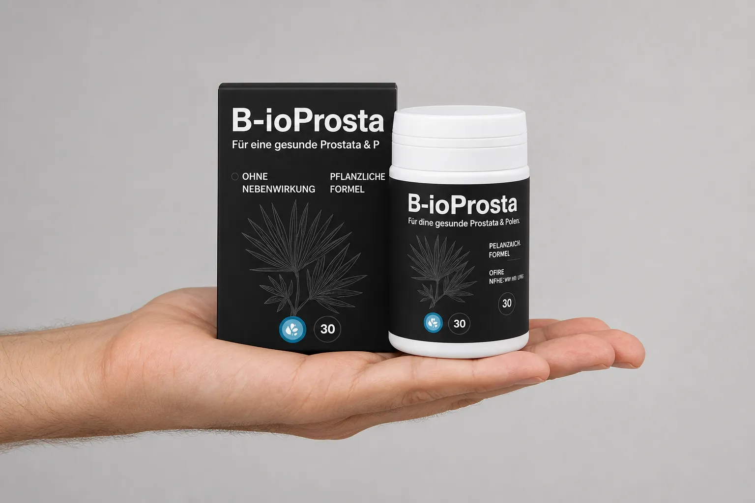 Bio-Prosta — Verpackung in der Hand