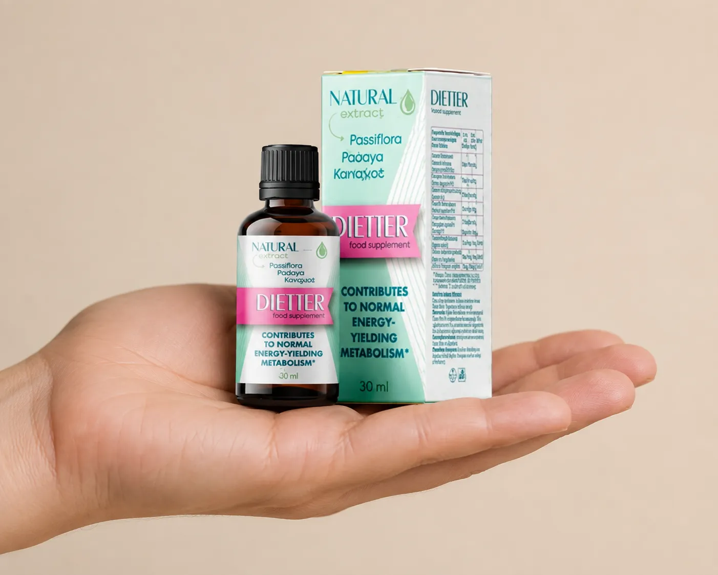 Dietter — Verpackung in der Hand