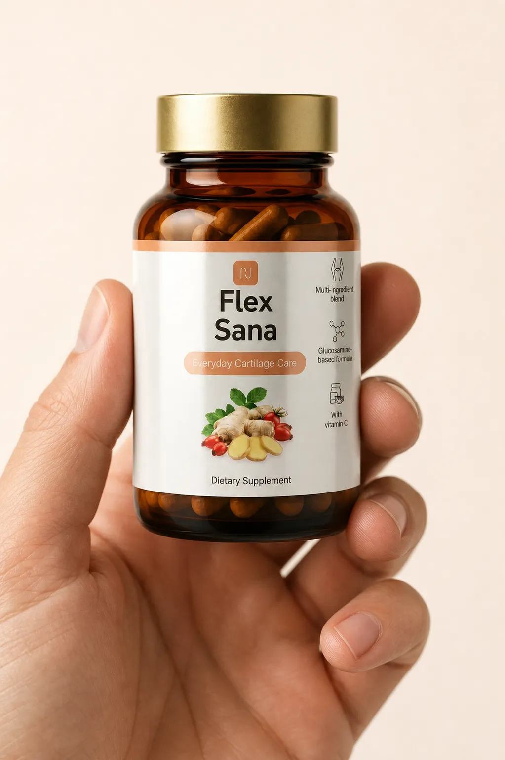 Flex Sana — Verpackung in der Hand